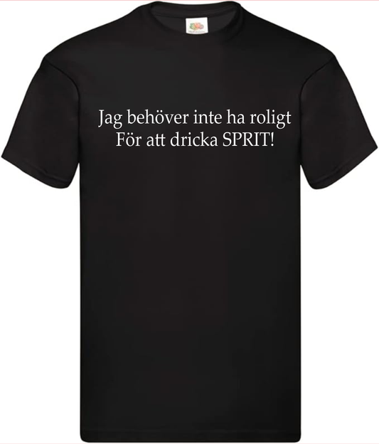 Behöver inte ha kul för att dricka sprit!